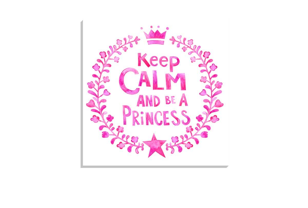 Keep Calm Princess | Kids Wall Art Print - Final Touch Decor