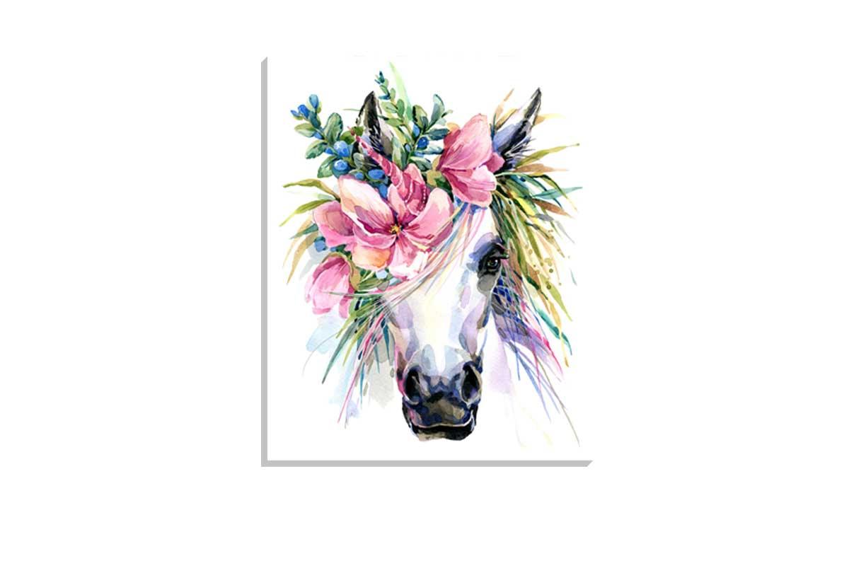 Floral Unicorn | Girls Room Wall Art Print - Final Touch Decor