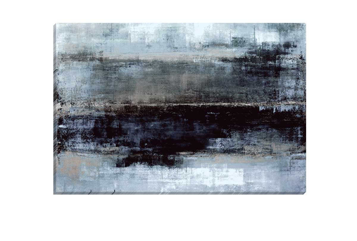 Black and Grey Abstract 2 | Canvas Wall Art Print - Final Touch Decor