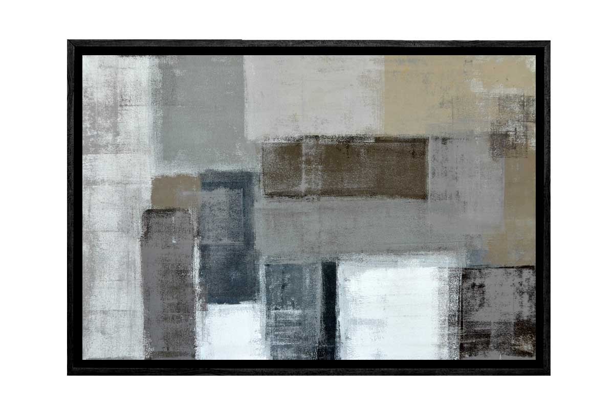 Grey and Brown Abstract | Canvas Wall Art Print - Final Touch Decor