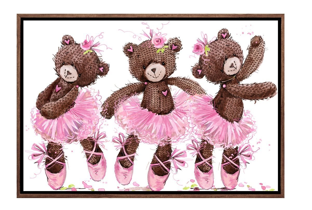 Ballet Bears | Canvas Wall Art Print - Final Touch Decor