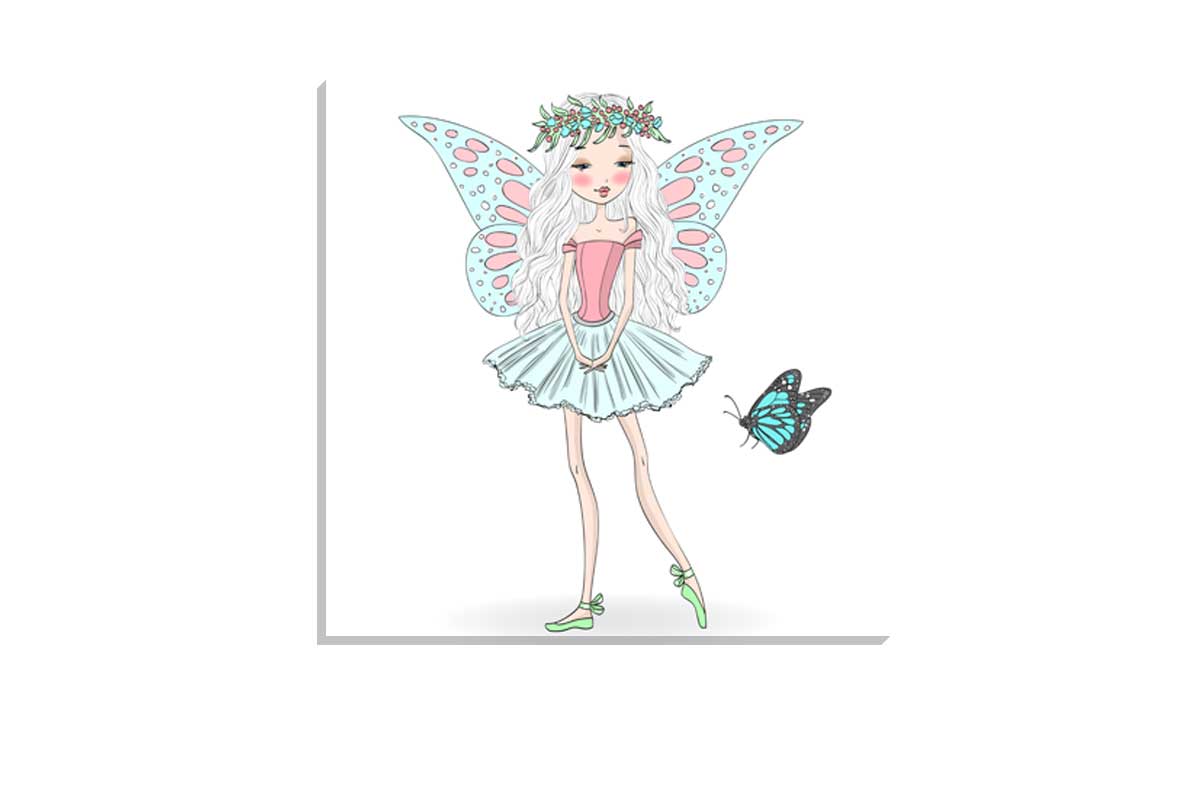 Fairy Ballerina | Kids Wall Art Print - Final Touch Decor