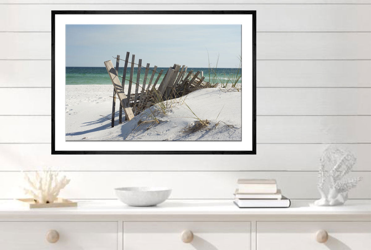 Rustic Beach Fence | Wall Art Print - Final Touch Decor