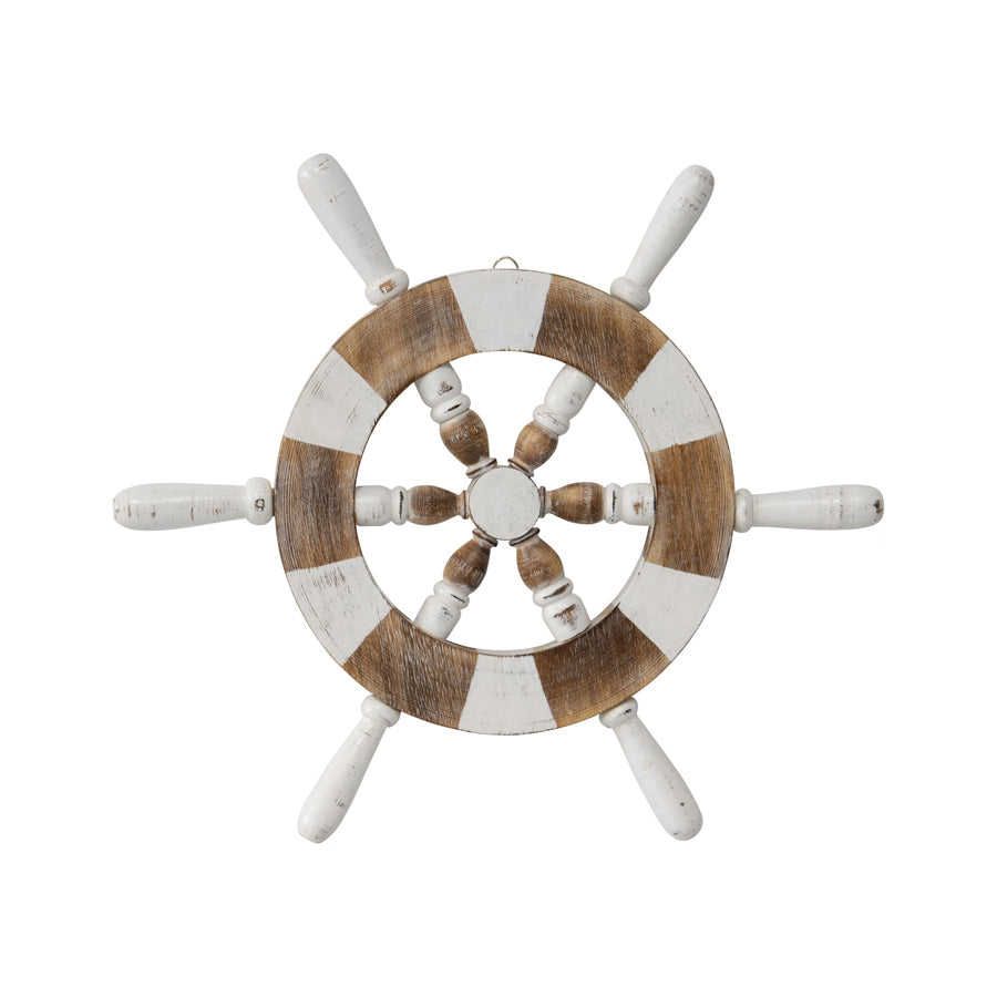 Handcrafted Wooden Ship Wheel 50X3cm