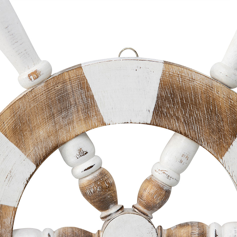 Handcrafted Wooden Ship Wheel 50X3cm