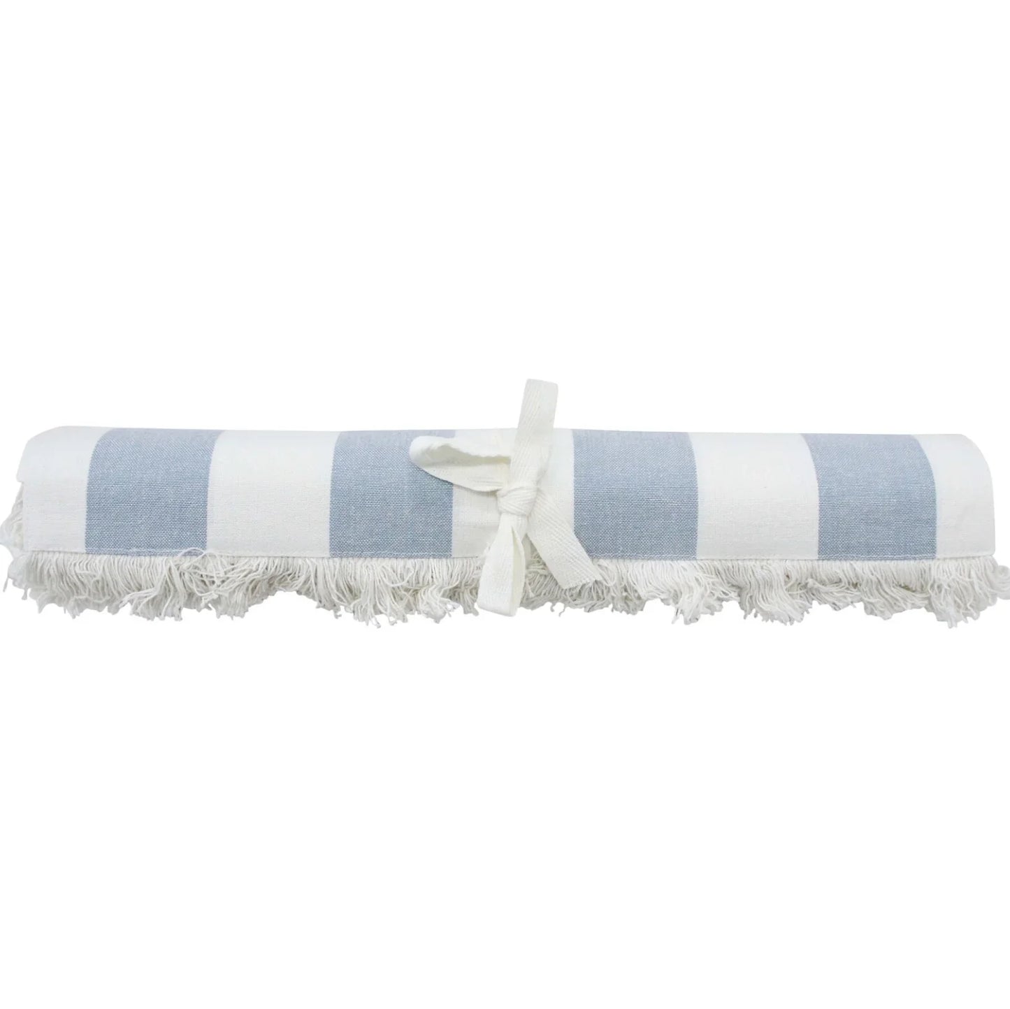 Table Runner Chambray Stripe Blue