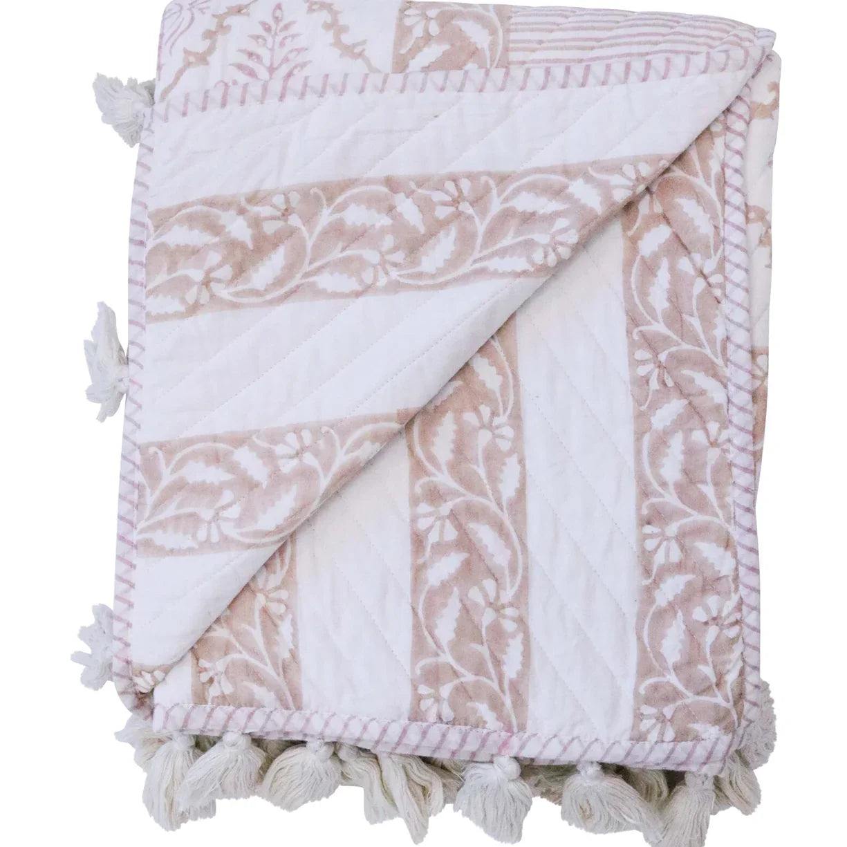 Throw Quilted Handmade Artisan Raspberry - Final Touch Decor