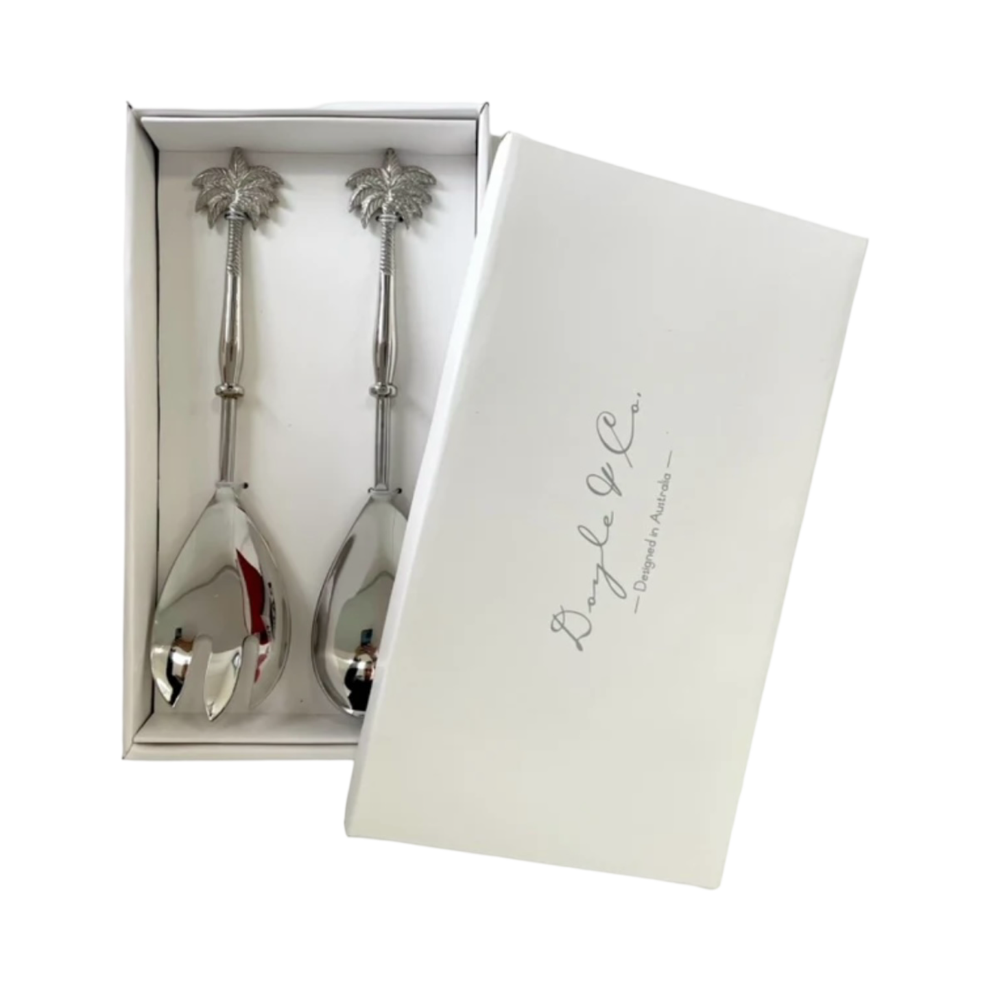 Palm Tree Salad Server Set Of 2 - Final Touch Decor