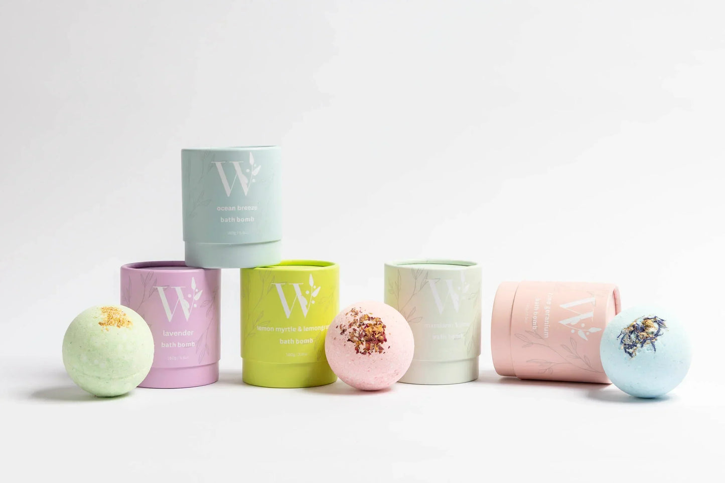 Bath Bombs - Rounds - Lemon Myrtle & Lemon Grass - Final Touch Decor