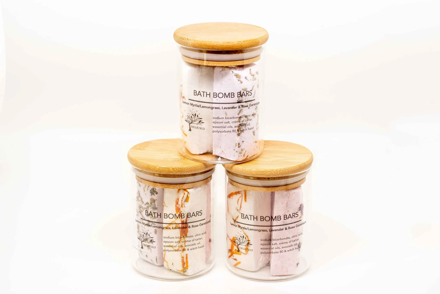 Bath Bomb Bars in Reusable Jar - Final Touch Decor