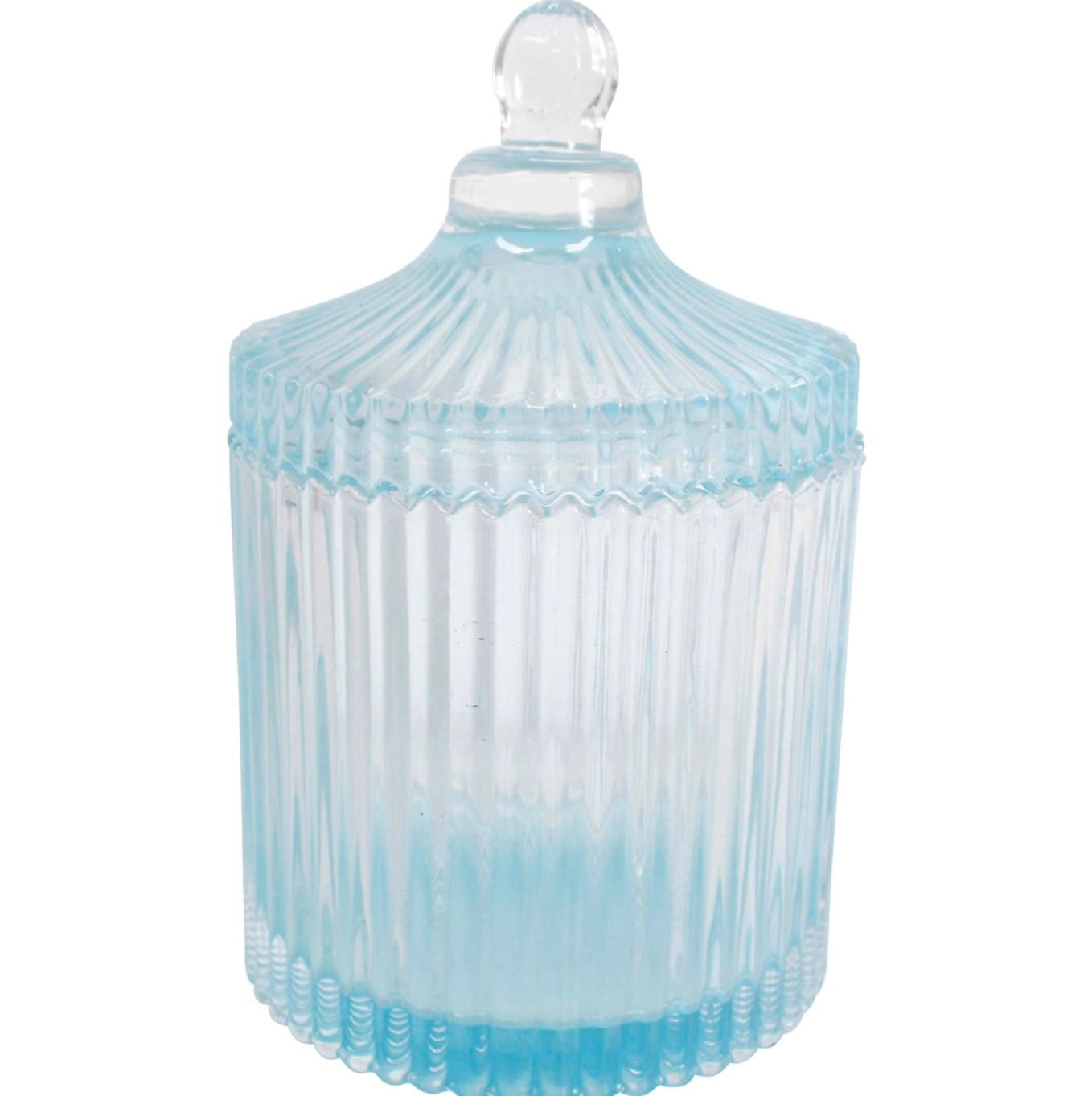 Glass Trinket Jar Sky