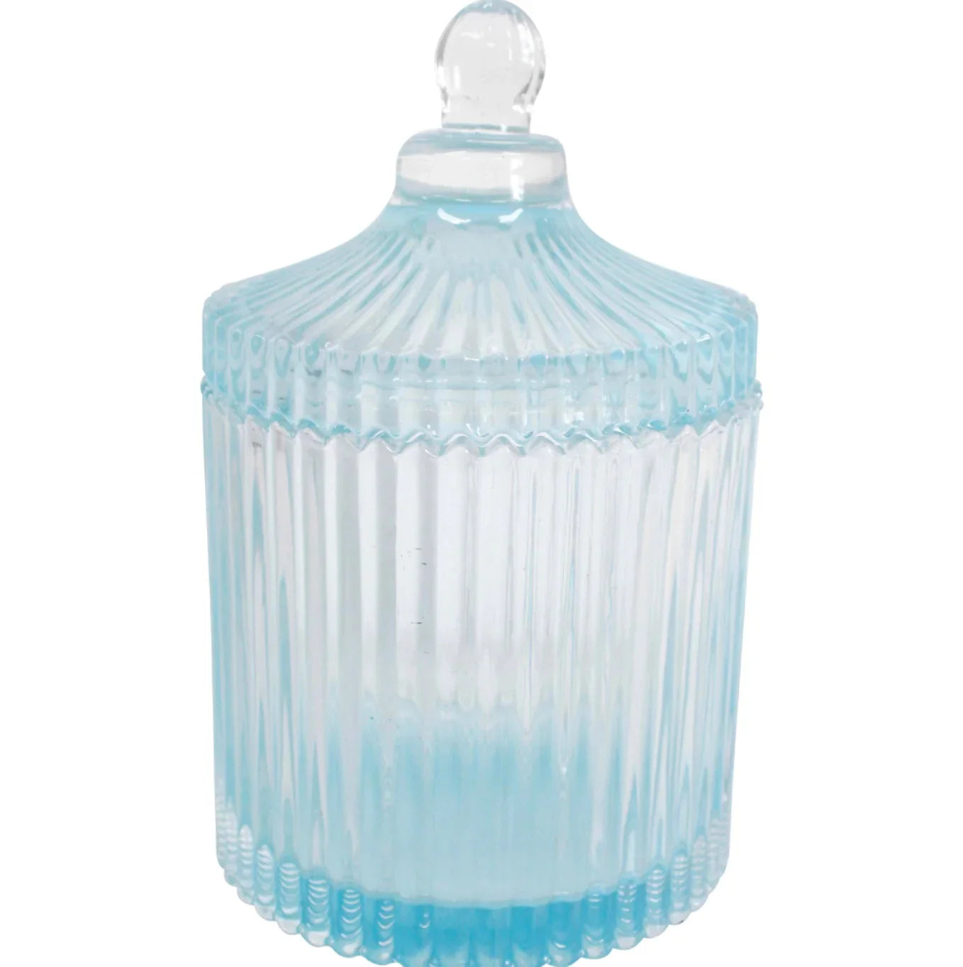 Glass Trinket Jar Sky