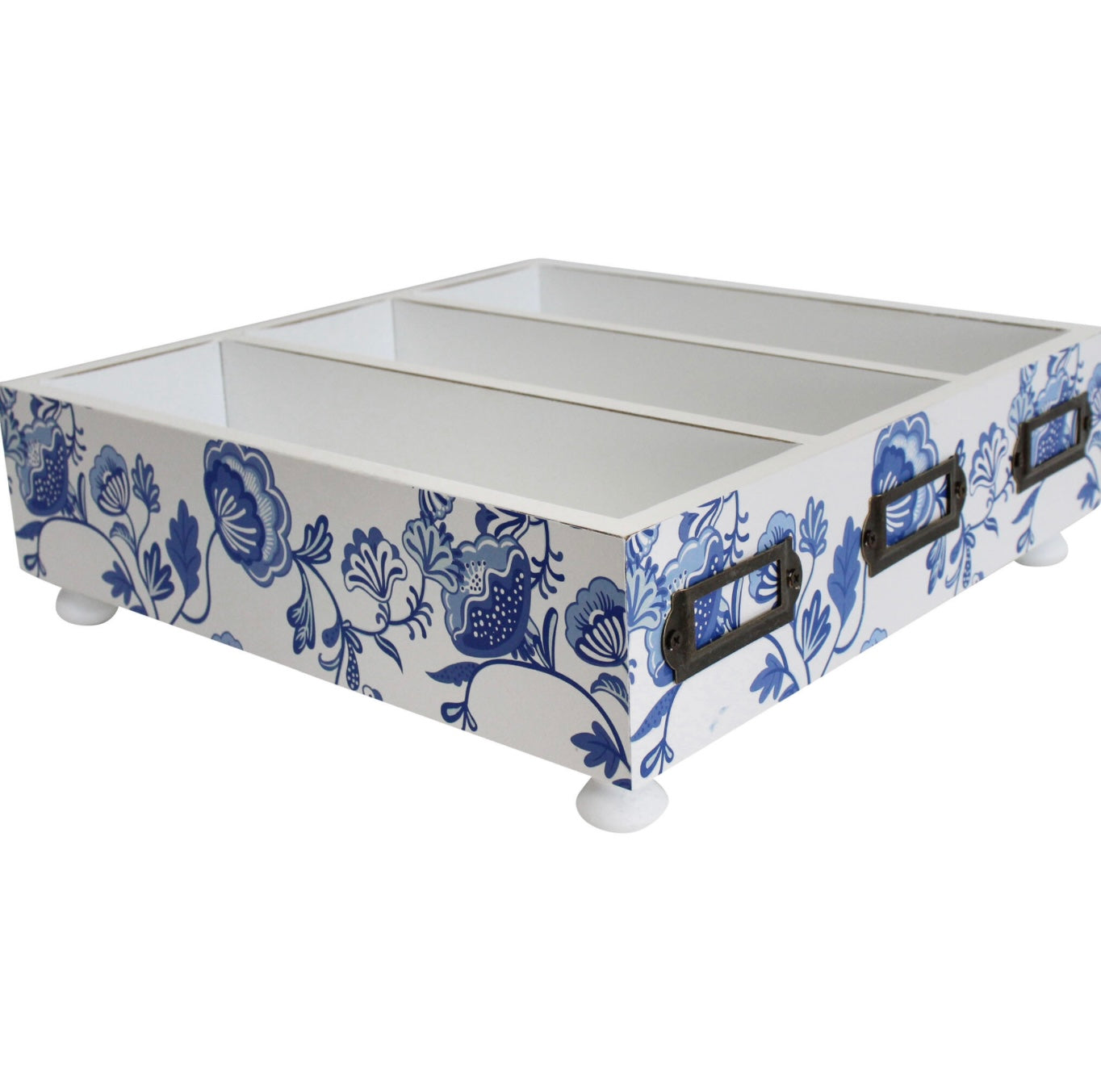 Cutlery/Knick-Knack Blue/White Organiser