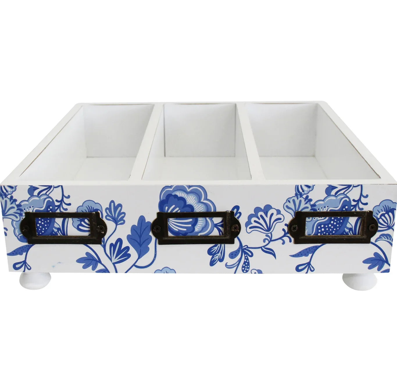 Cutlery/Knick-Knack Blue/White Organiser