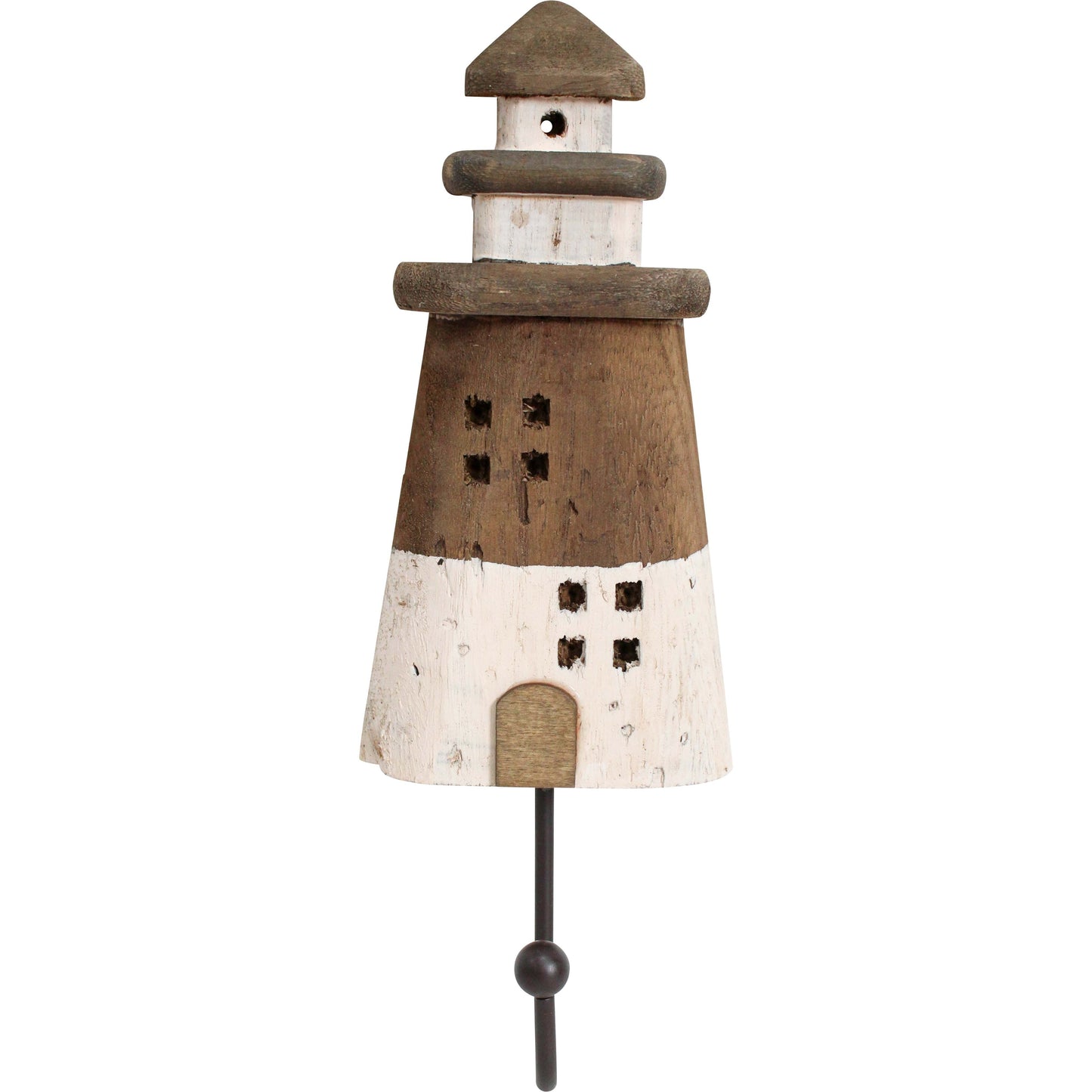 Hook Wooden Lighthouse White - Final Touch Decor