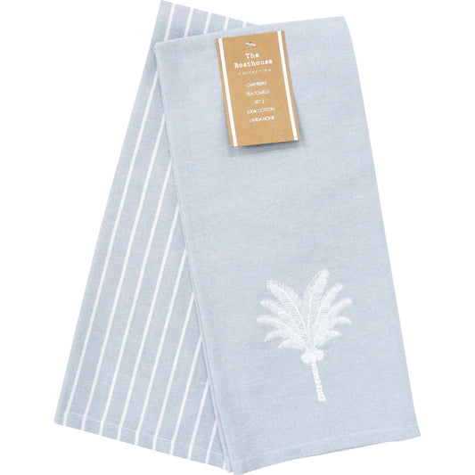 Palm Cove Tea Towel Set/2