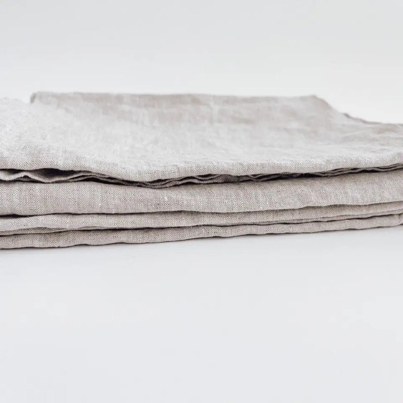 natural french linen tea towel