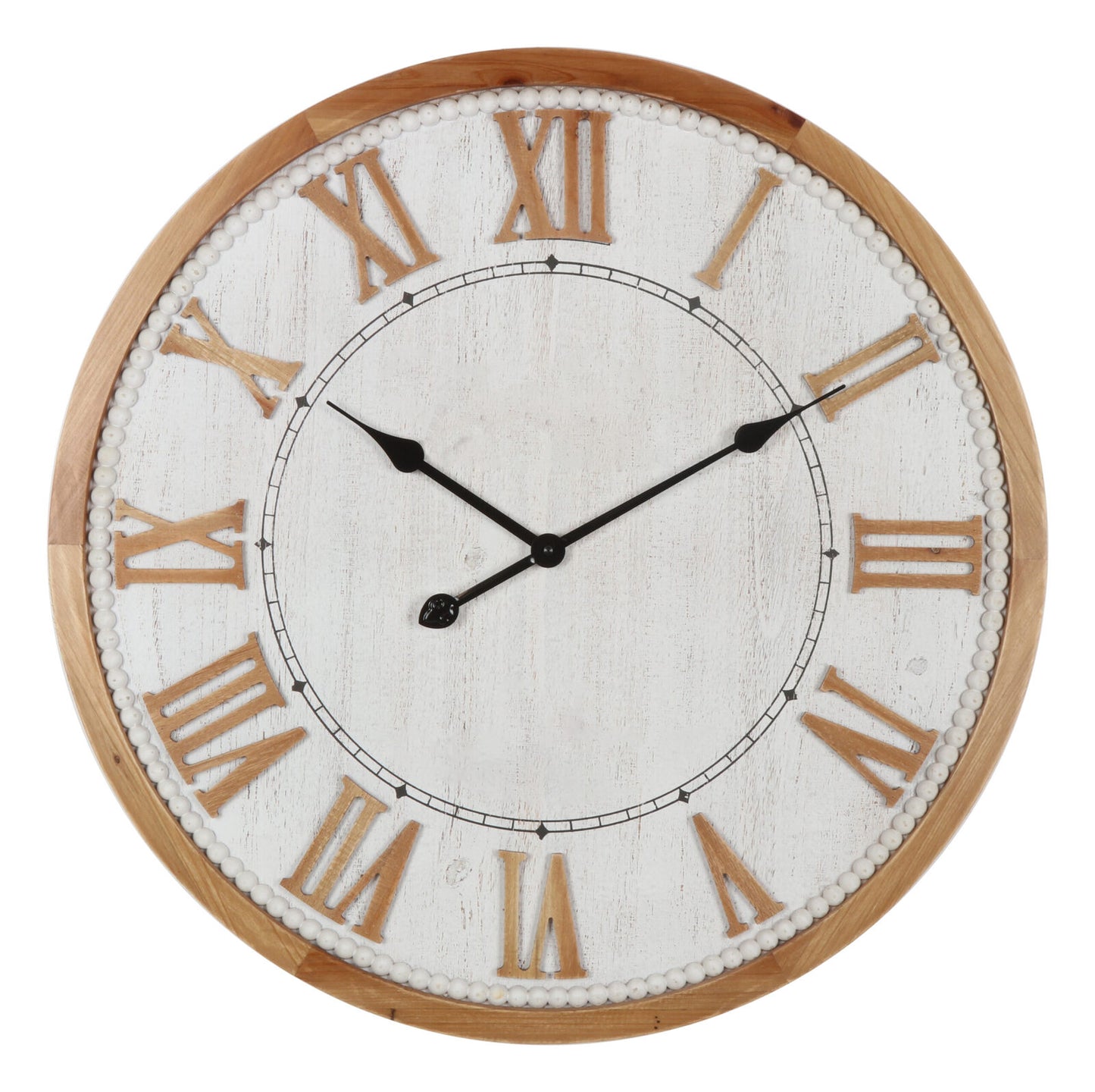 68cm Hamptons Roman Numeral Wall Clock - Final Touch Decor