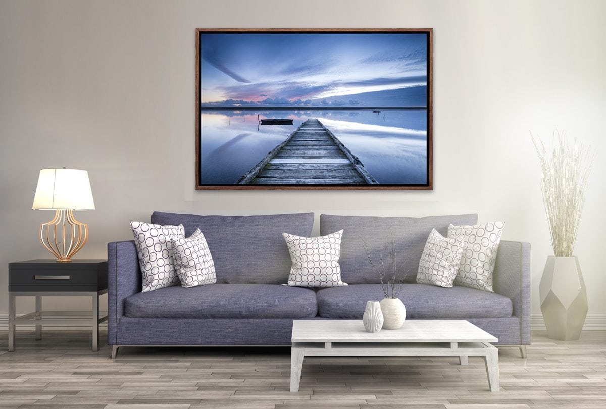 Glassy Lake Jetty | Canvas Wall Art Decor - Final Touch Decor
