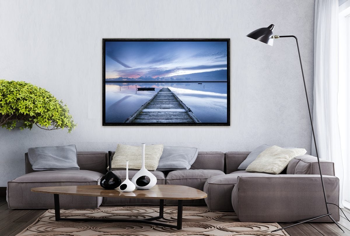 Glassy Lake Jetty | Canvas Wall Art Decor - Final Touch Decor