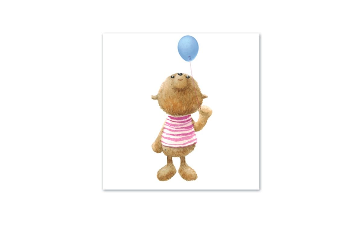 Balloon Bear | Canvas Wall Art Print - Final Touch Decor