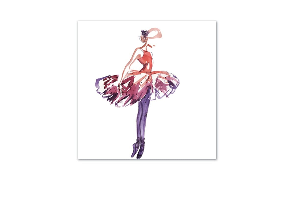 Ballerina Purple-Pink | Canvas Wall Art Print - Final Touch Decor