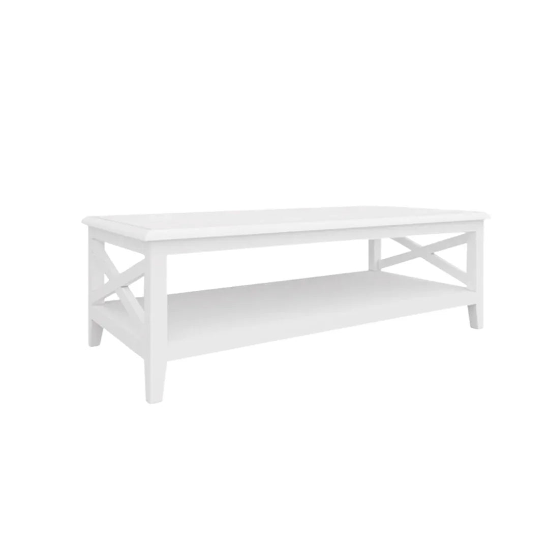 Hamptons Style White Coffee Table - Final Touch Decor