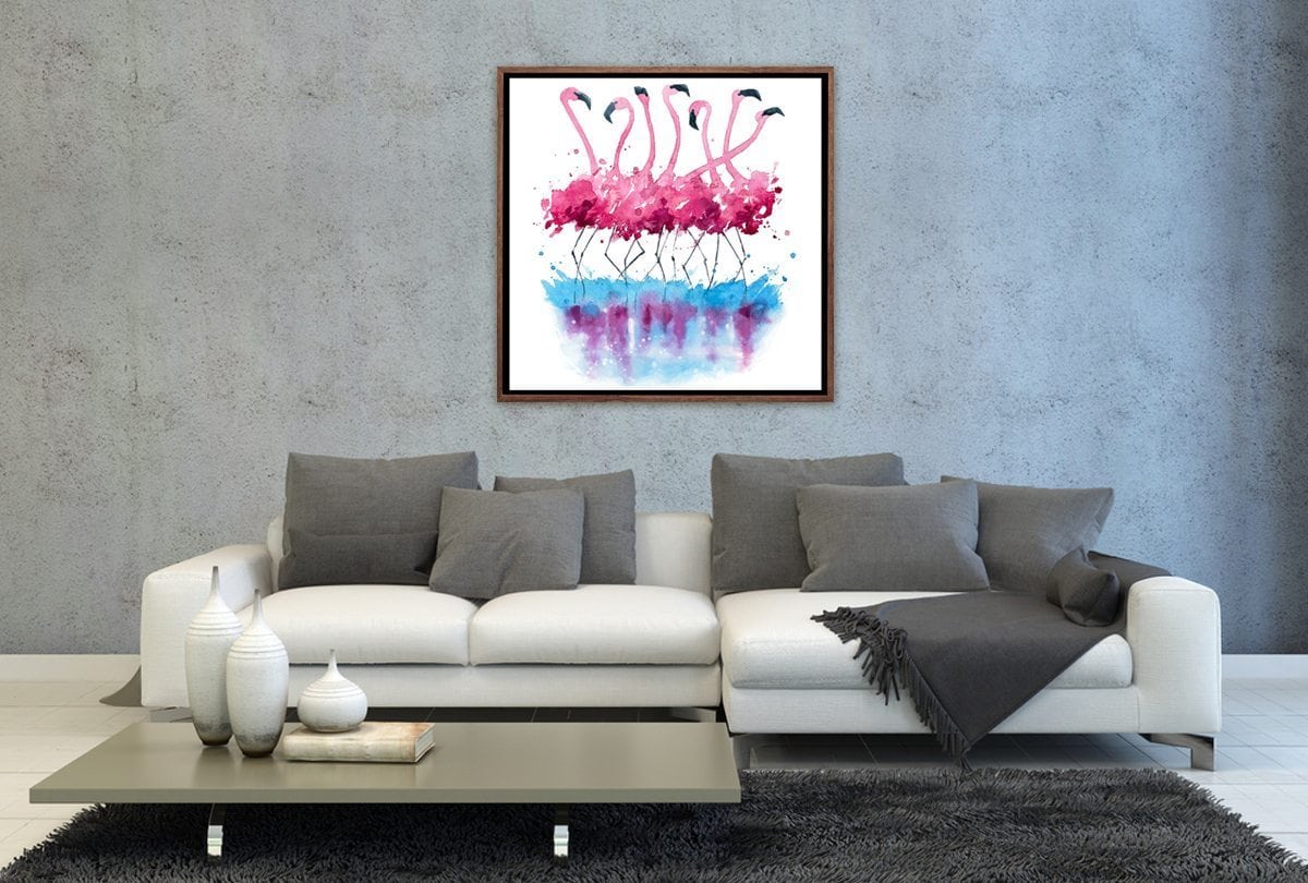 Abstract Flamingo | Abstract Wall Art Print - Final Touch Decor