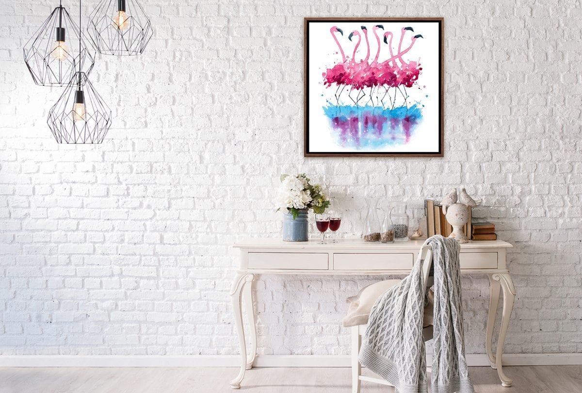 Abstract Flamingo | Abstract Wall Art Print - Final Touch Decor