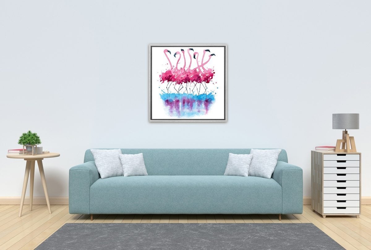 Abstract Flamingo | Abstract Wall Art Print - Final Touch Decor
