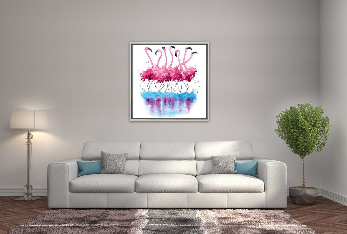 Abstract Flamingo | Abstract Wall Art Print - Final Touch Decor