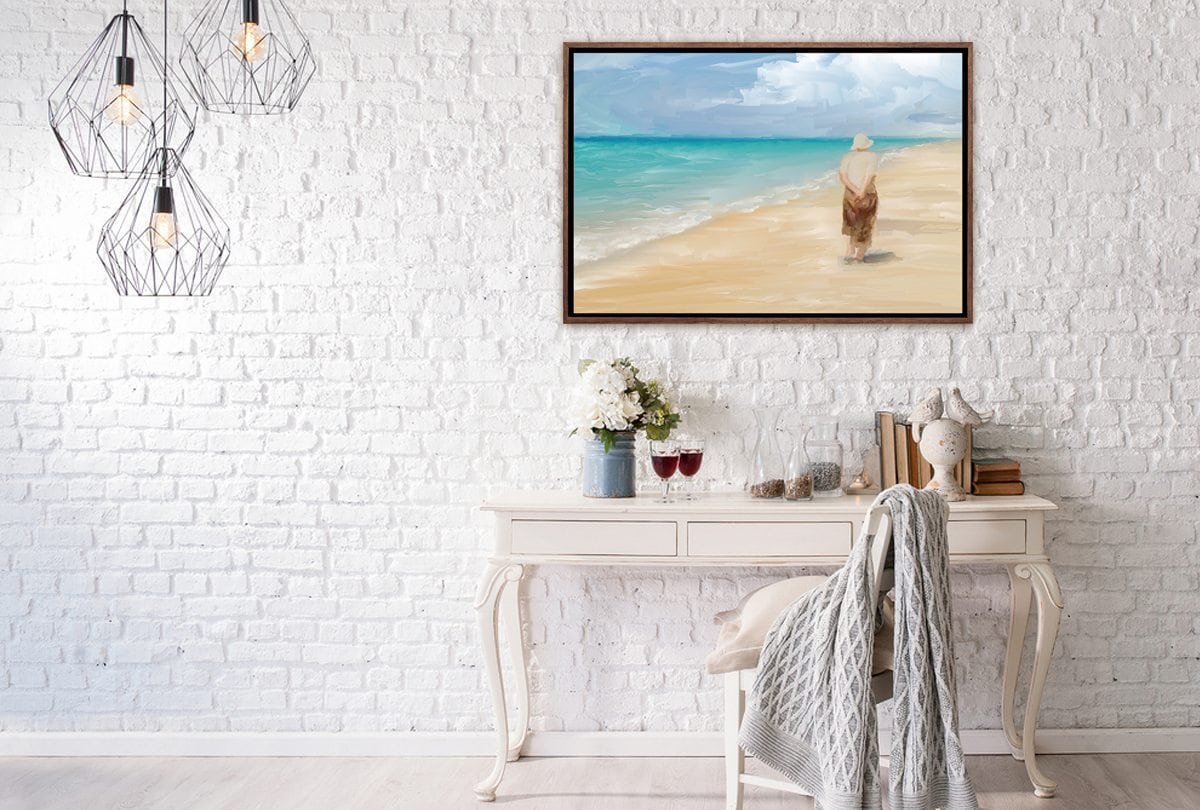 Beach Combing | Canvas Wall Art Print - Final Touch Decor