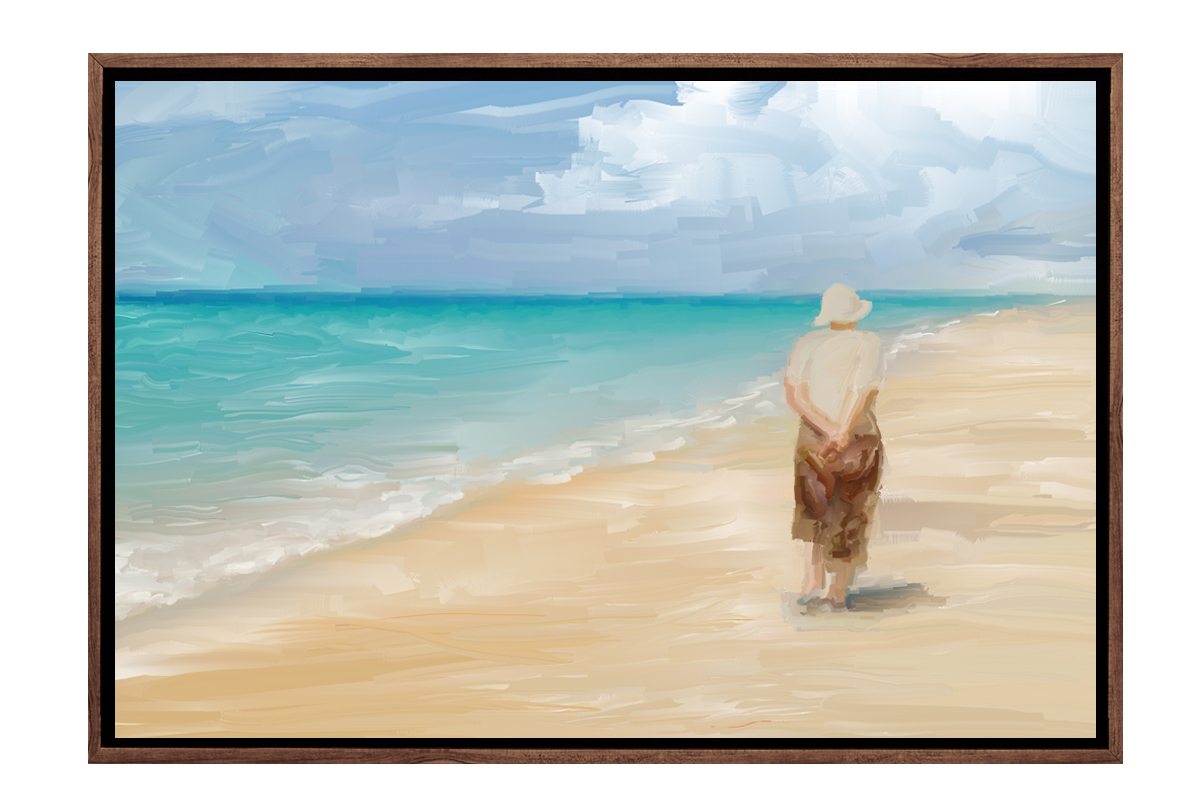 Beach Combing | Canvas Wall Art Print - Final Touch Decor