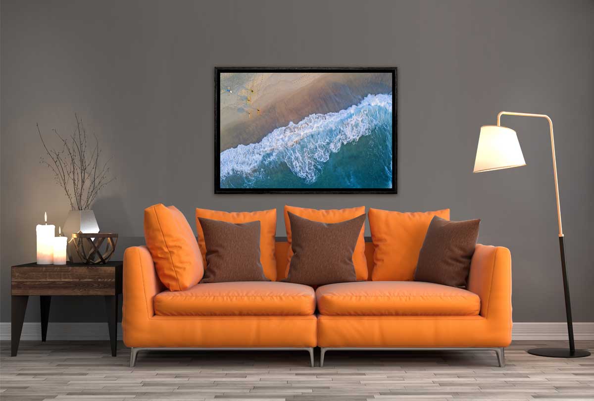 Bronte Beach From Above, Sydney, Australia | Canvas Wall Art Print - Final Touch Decor