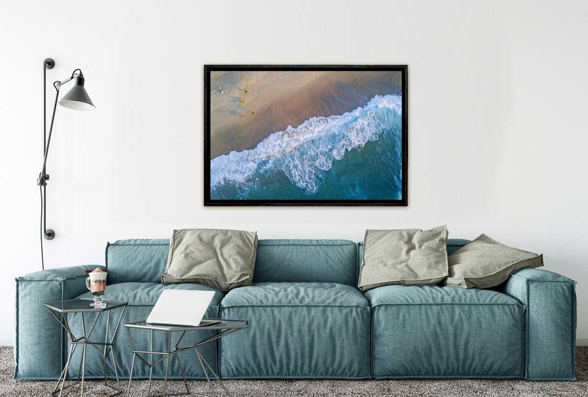 Bronte Beach From Above, Sydney, Australia | Canvas Wall Art Print - Final Touch Decor