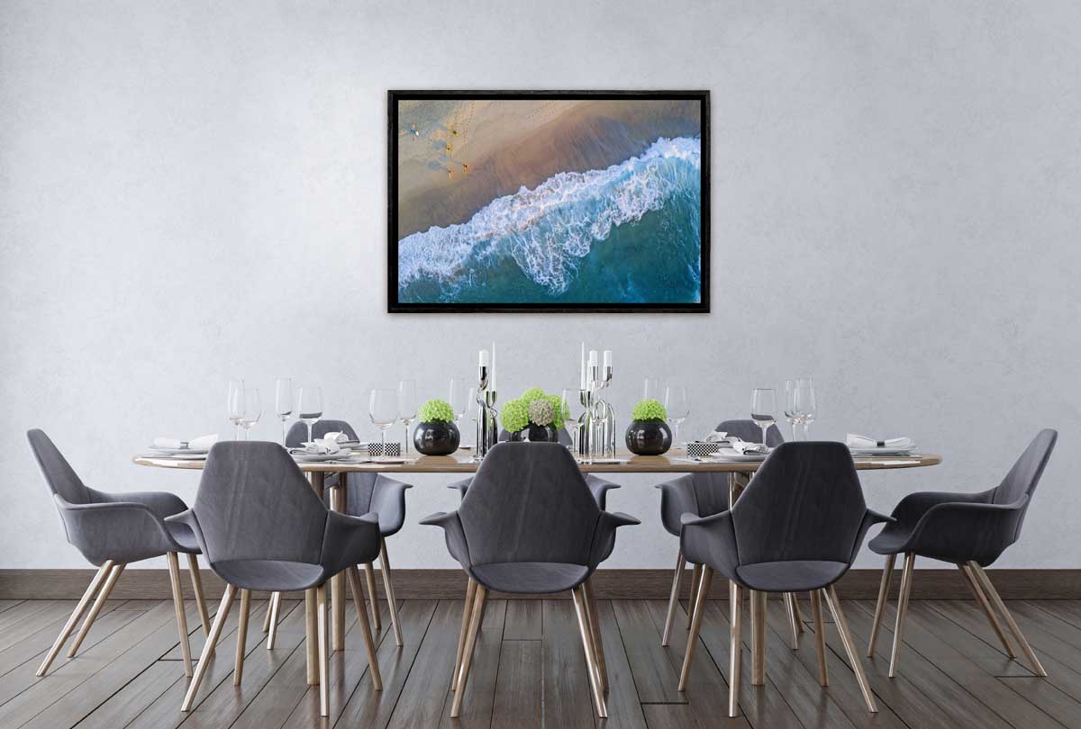 Bronte Beach From Above, Sydney, Australia | Canvas Wall Art Print - Final Touch Decor