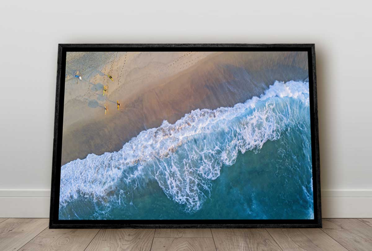 Bronte Beach From Above, Sydney, Australia | Canvas Wall Art Print - Final Touch Decor