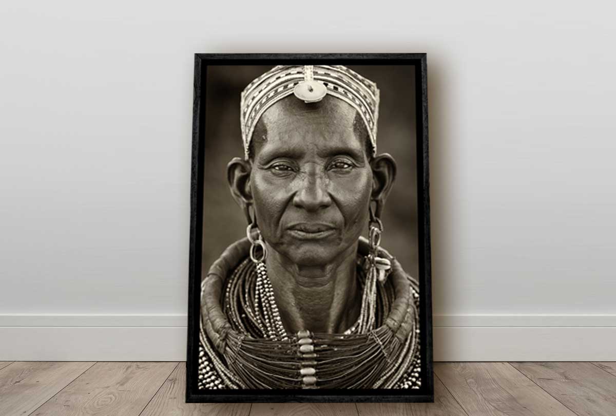 Kenyan Woman | Canvas Wall Art Print - Final Touch Decor