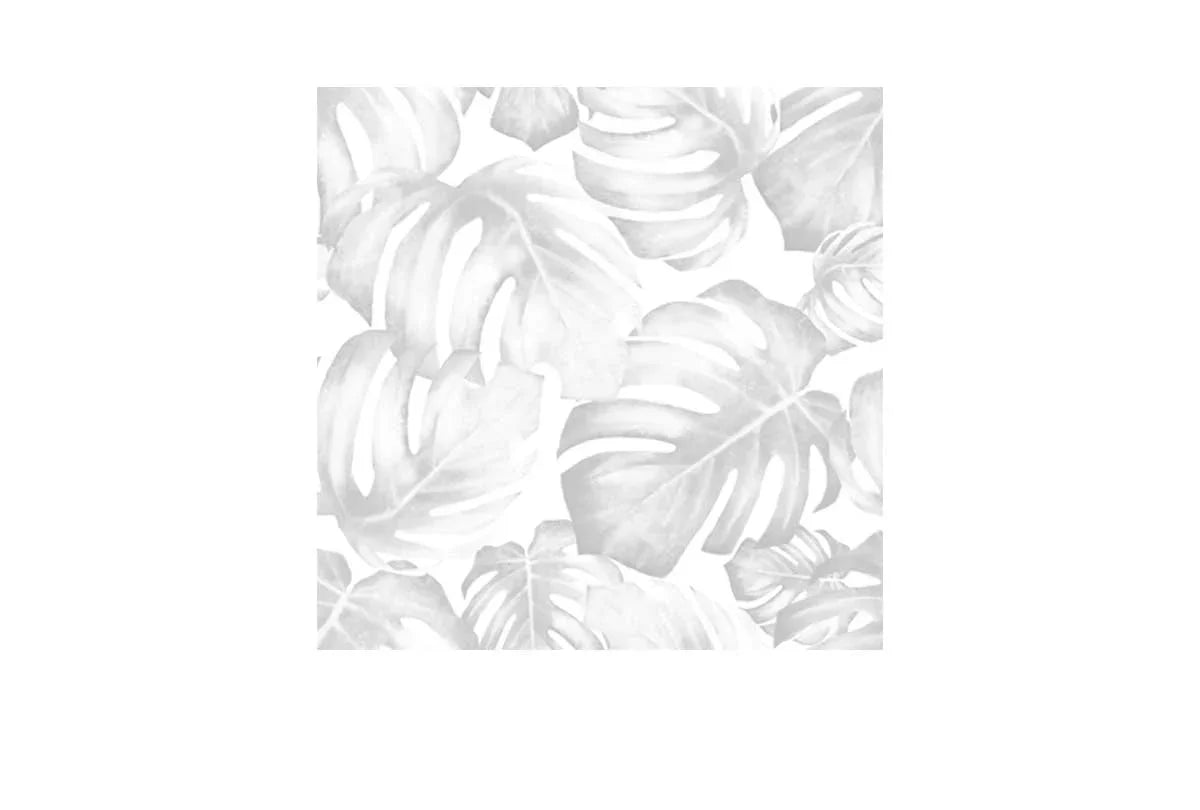 Monstera Leaves Black & Grey | Canvas Wall Art Print - Final Touch Decor
