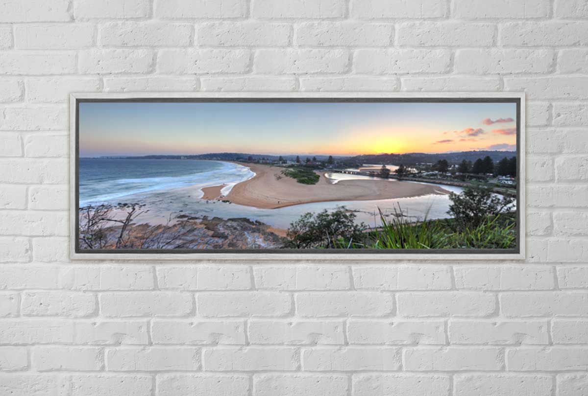 Beach & Lake Entrance, Nth Narrabeen, Australia | Canvas Wall Art Print - Final Touch Decor