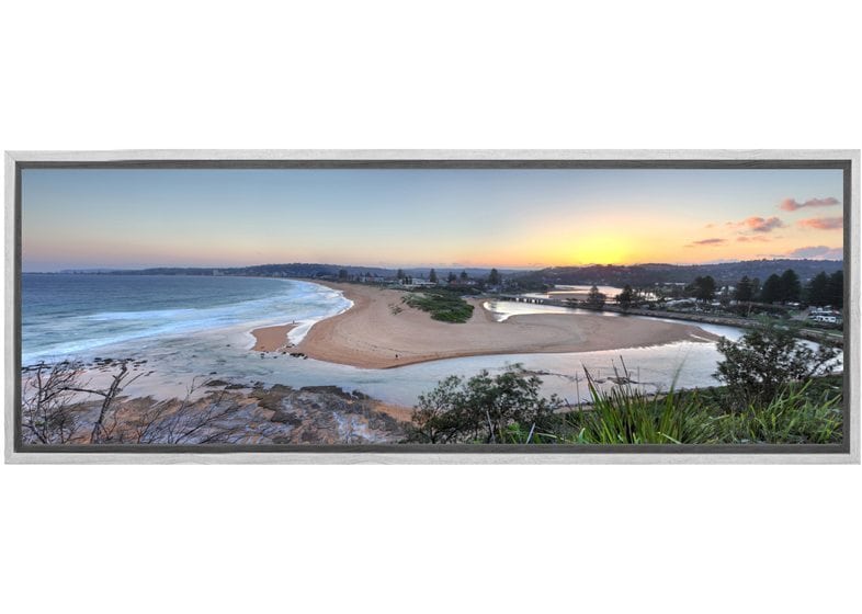 Beach & Lake Entrance, Nth Narrabeen, Australia | Canvas Wall Art Print - Final Touch Decor