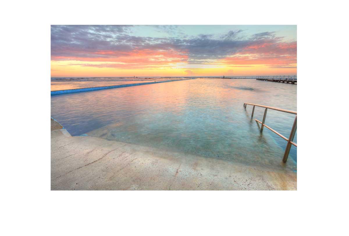 Narrabeen Ocean Pool, Australia | Canvas Wall Art Print - Final Touch Decor