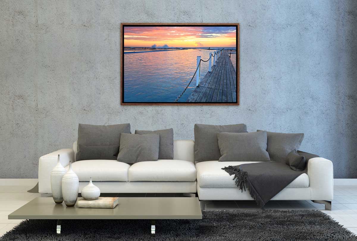 Narrabeen Ocean Pool 2, Australia | Canvas Wall Art Print - Final Touch Decor