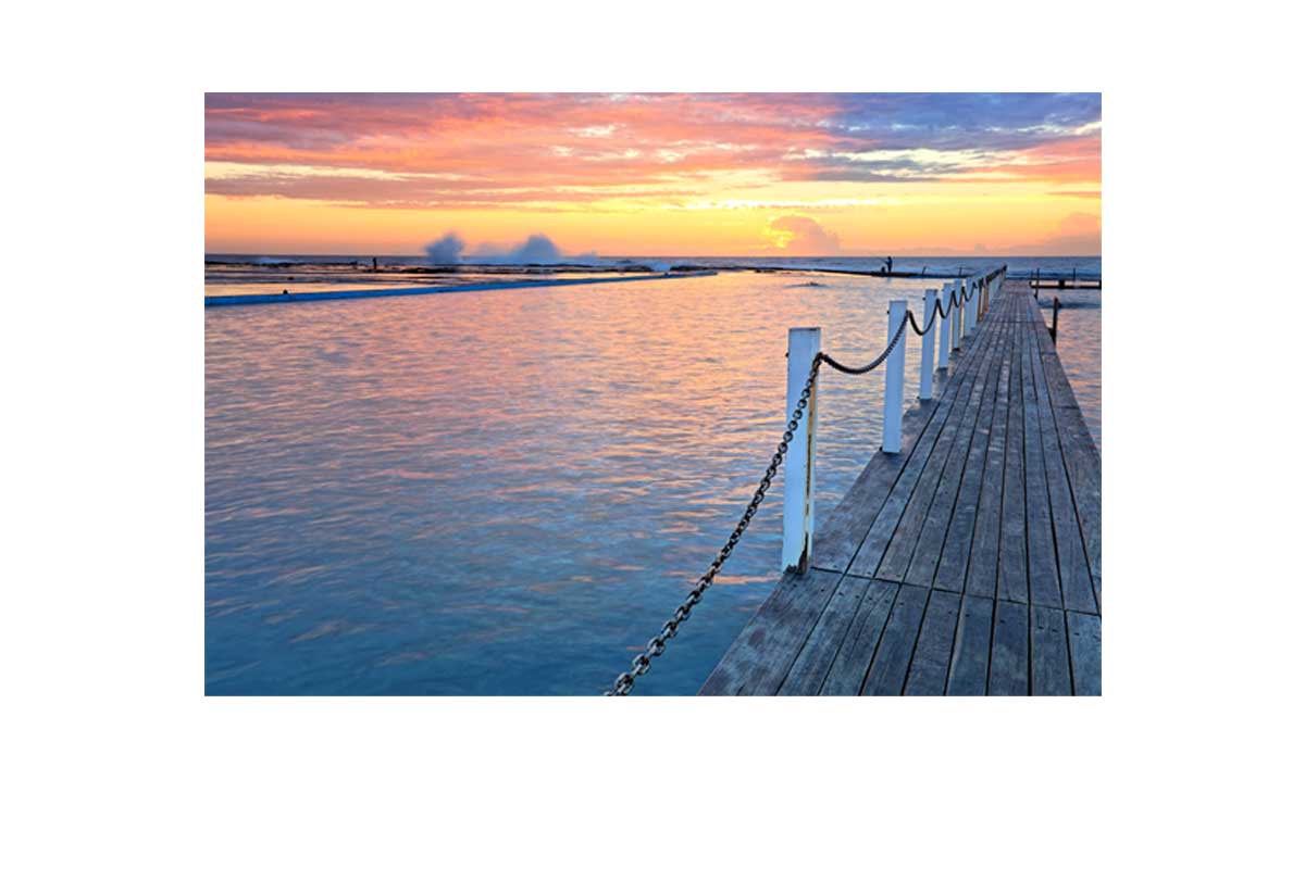 Narrabeen Ocean Pool 2, Australia | Canvas Wall Art Print - Final Touch Decor
