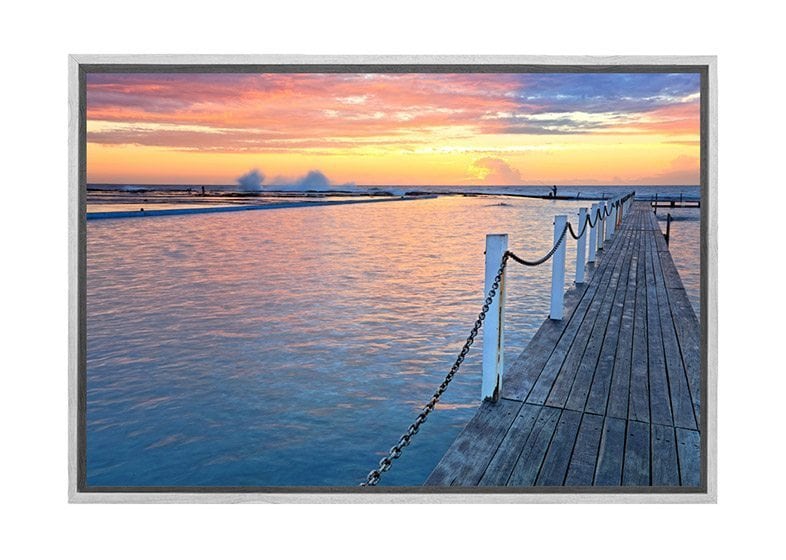 Narrabeen Ocean Pool 2, Australia | Canvas Wall Art Print - Final Touch Decor