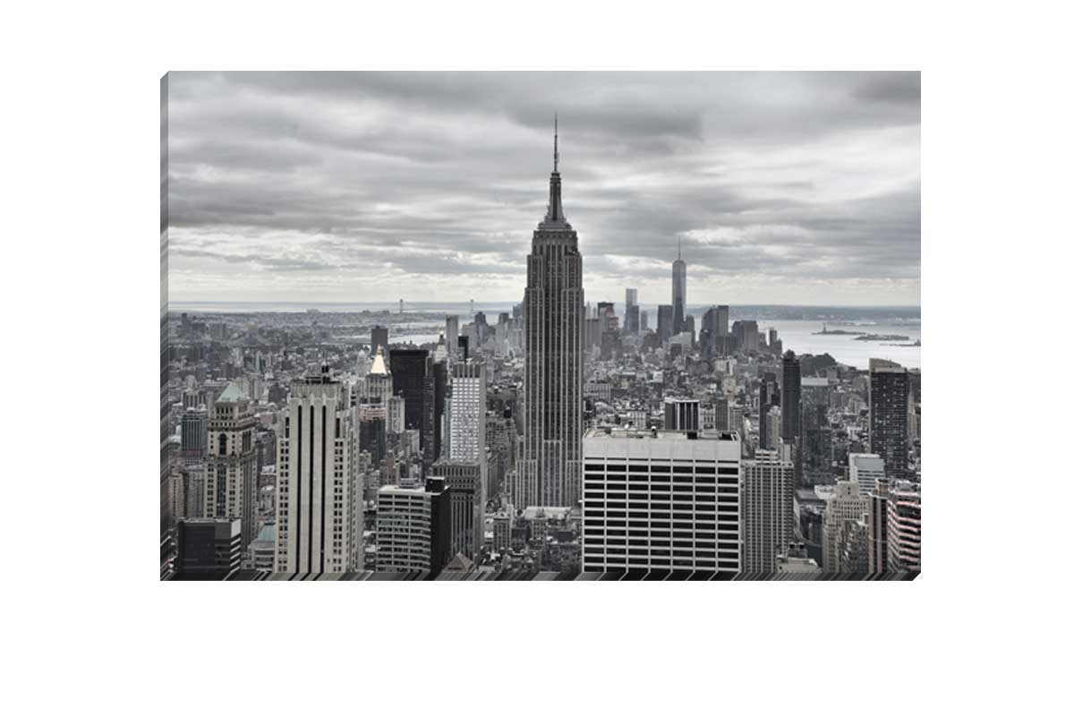 New York City Black & White 2, USA | Canvas Wall Art Print - Final Touch Decor