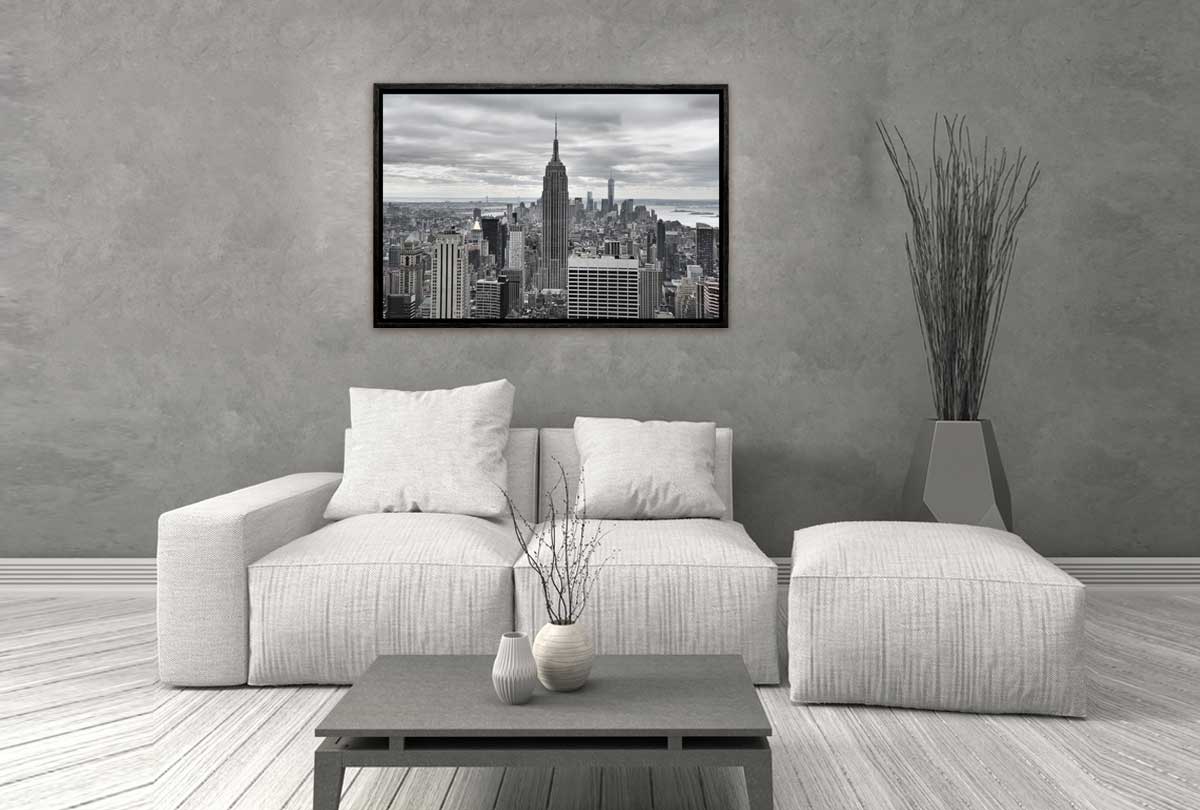 New York City Black & White 2, USA | Canvas Wall Art Print - Final Touch Decor