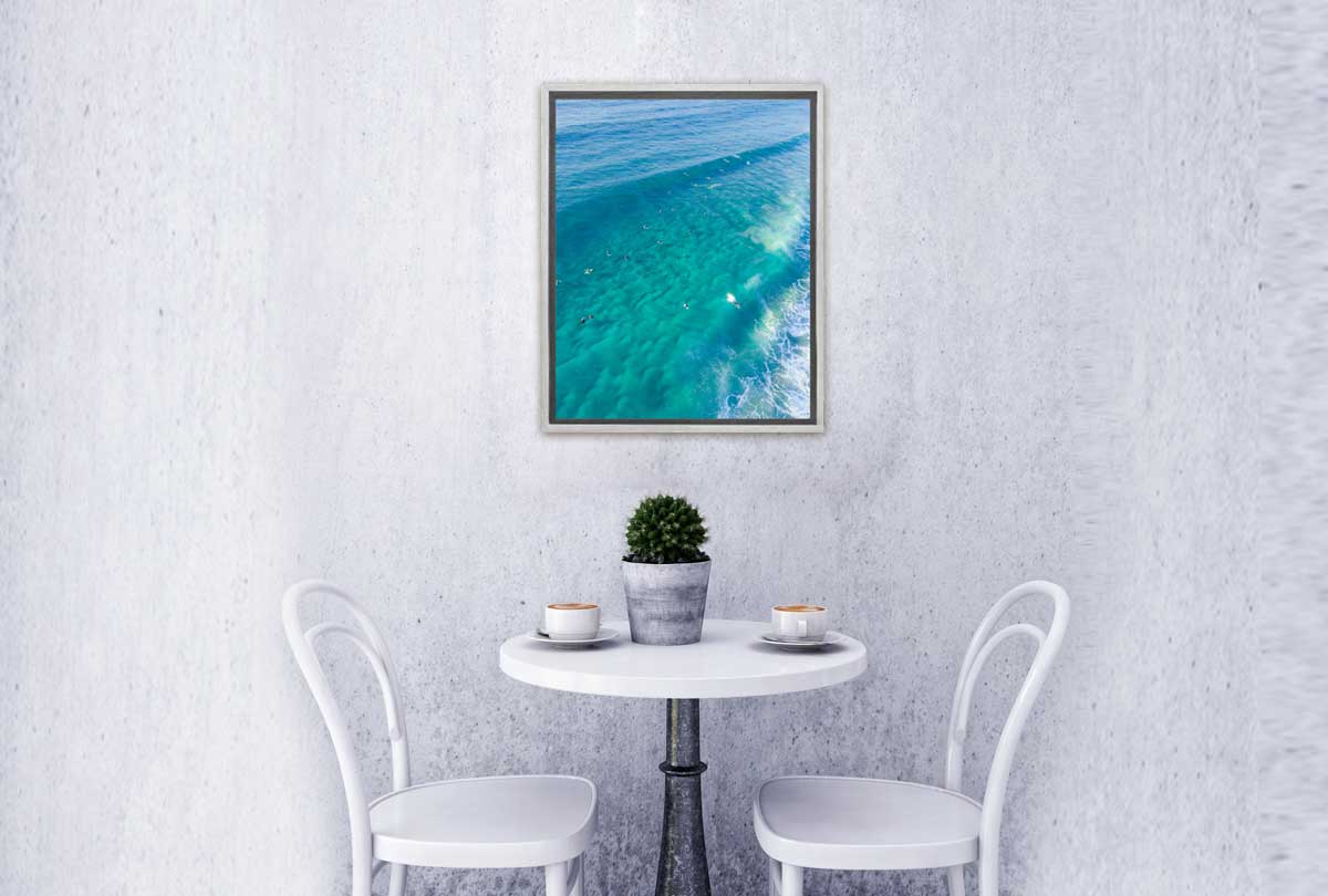 Surfers From Above | Canvas Wall Art Print - Final Touch Decor