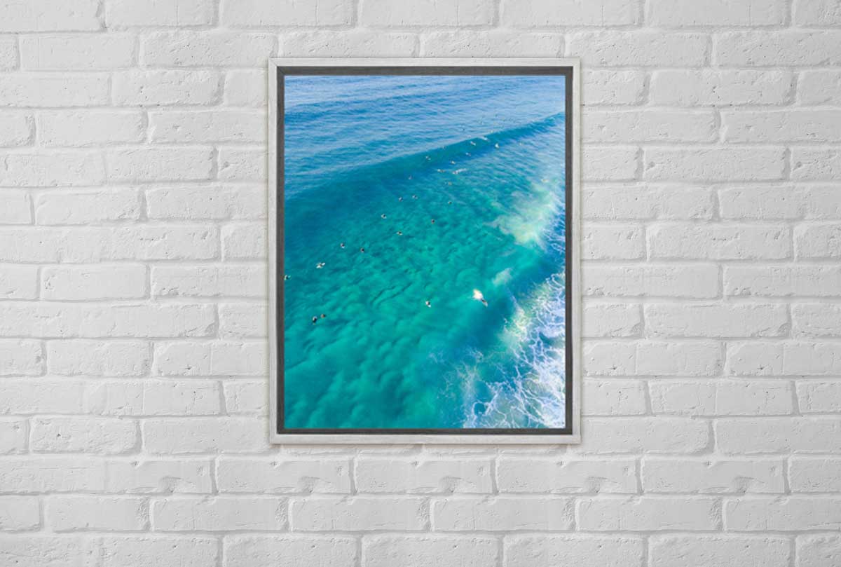 Surfers From Above | Canvas Wall Art Print - Final Touch Decor