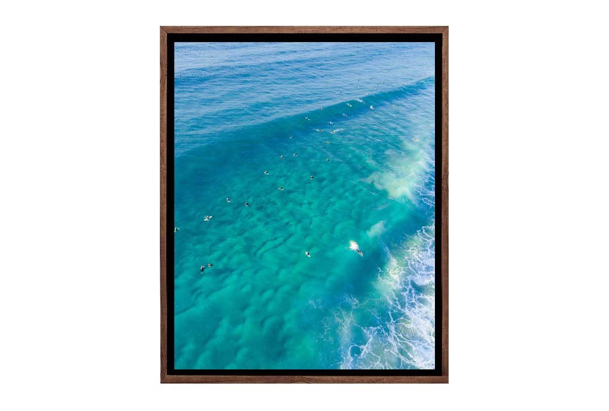 Surfers From Above | Canvas Wall Art Print - Final Touch Decor